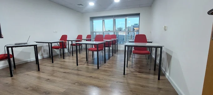 Training room inside Abjad Center in Sharjah